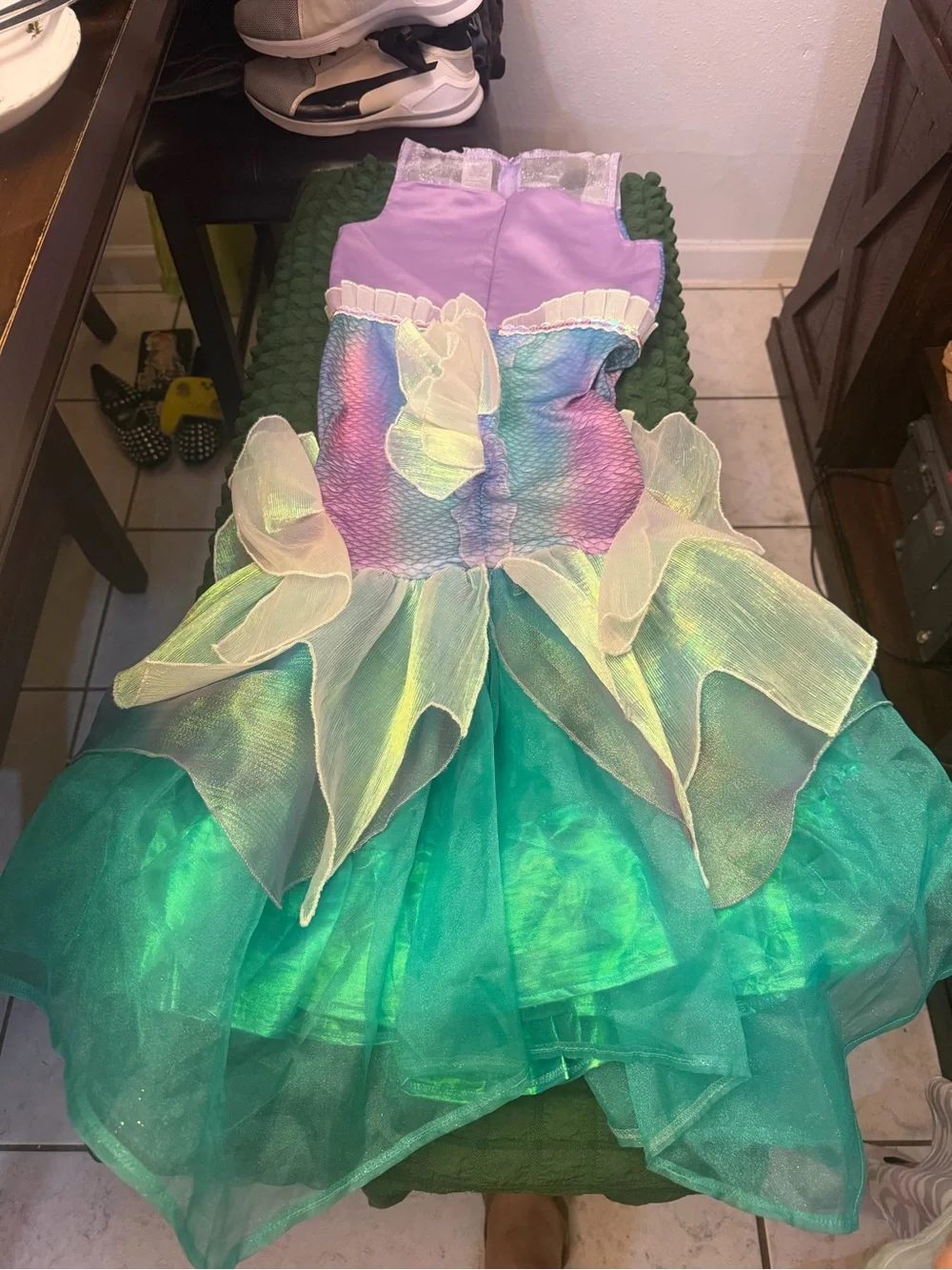 Disney Iridescent Mermaid Costume Dress in Teal, Purple & Pink